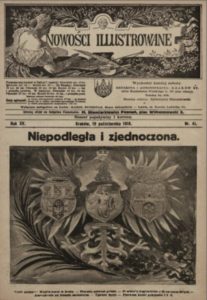Pierwsza-strona-Nowości-Illustrowanych-z-19-października-1918-roku.-Temat-numeru-odzyskanie-niepodległości