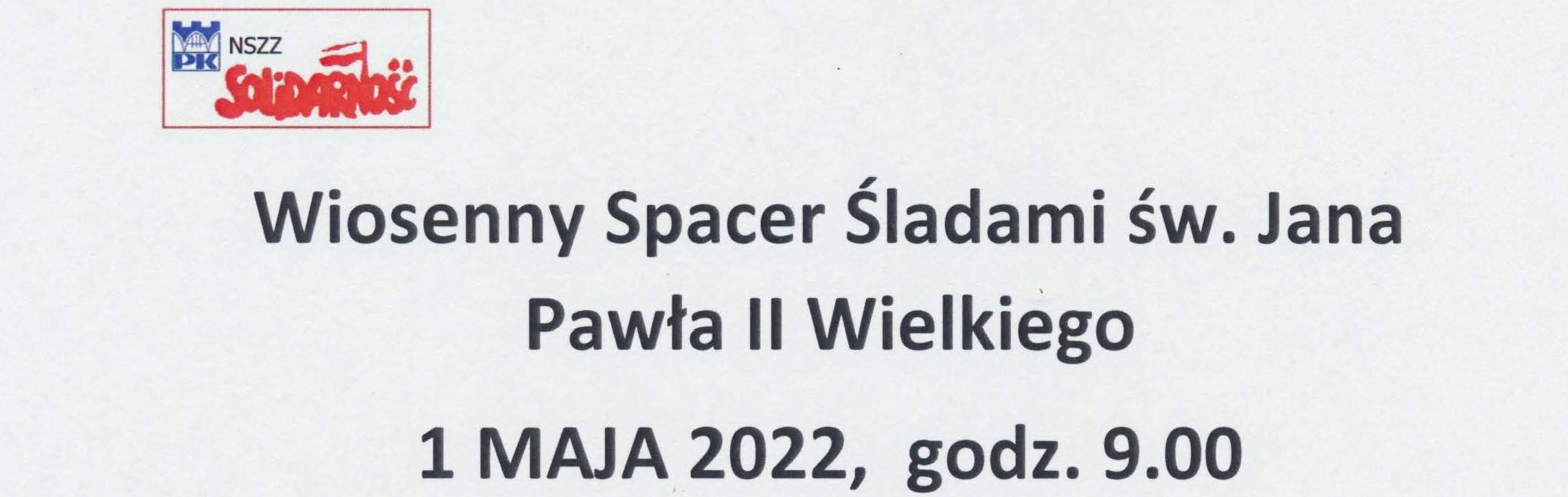 Wiosenny spacer śladami Jana Pawła II