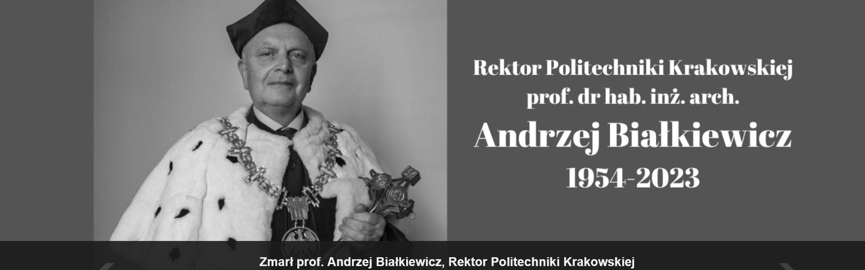 rektor Andrzej Białkiewicz