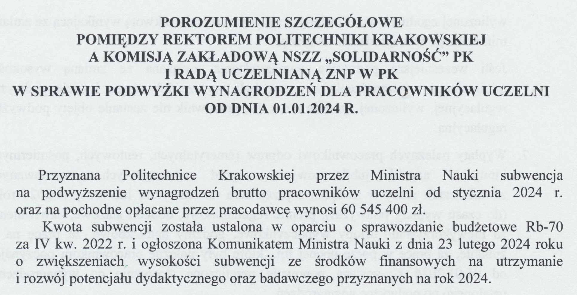 porozumienie wstęp