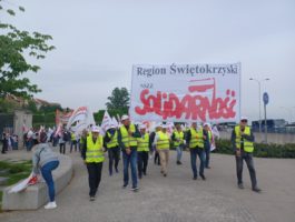 Protest NSZZ Solidarność i NSZZ Solidarność Rolników Indywidualnych