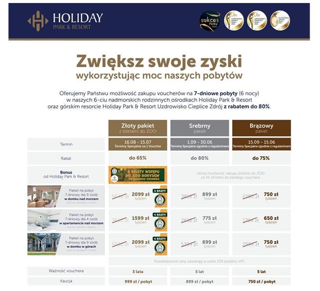 Holiday Park&Resort Voucher