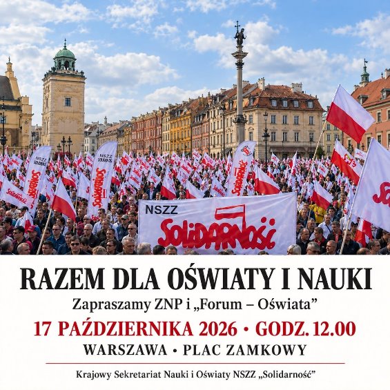 Zaproszenie plakat Warszawa Protest